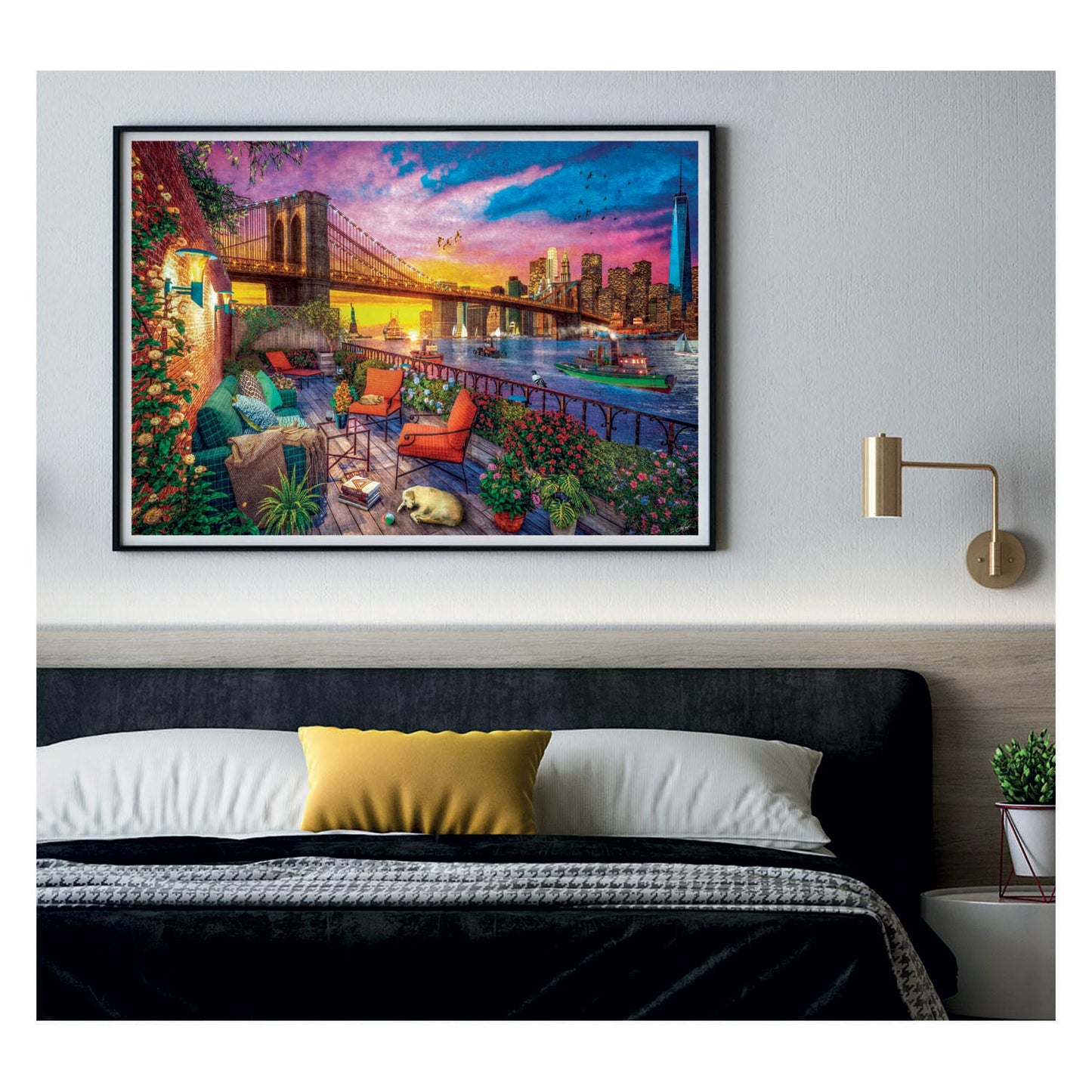 Clementoni Puzzle Manhattan Balcony Sunset, 3000.