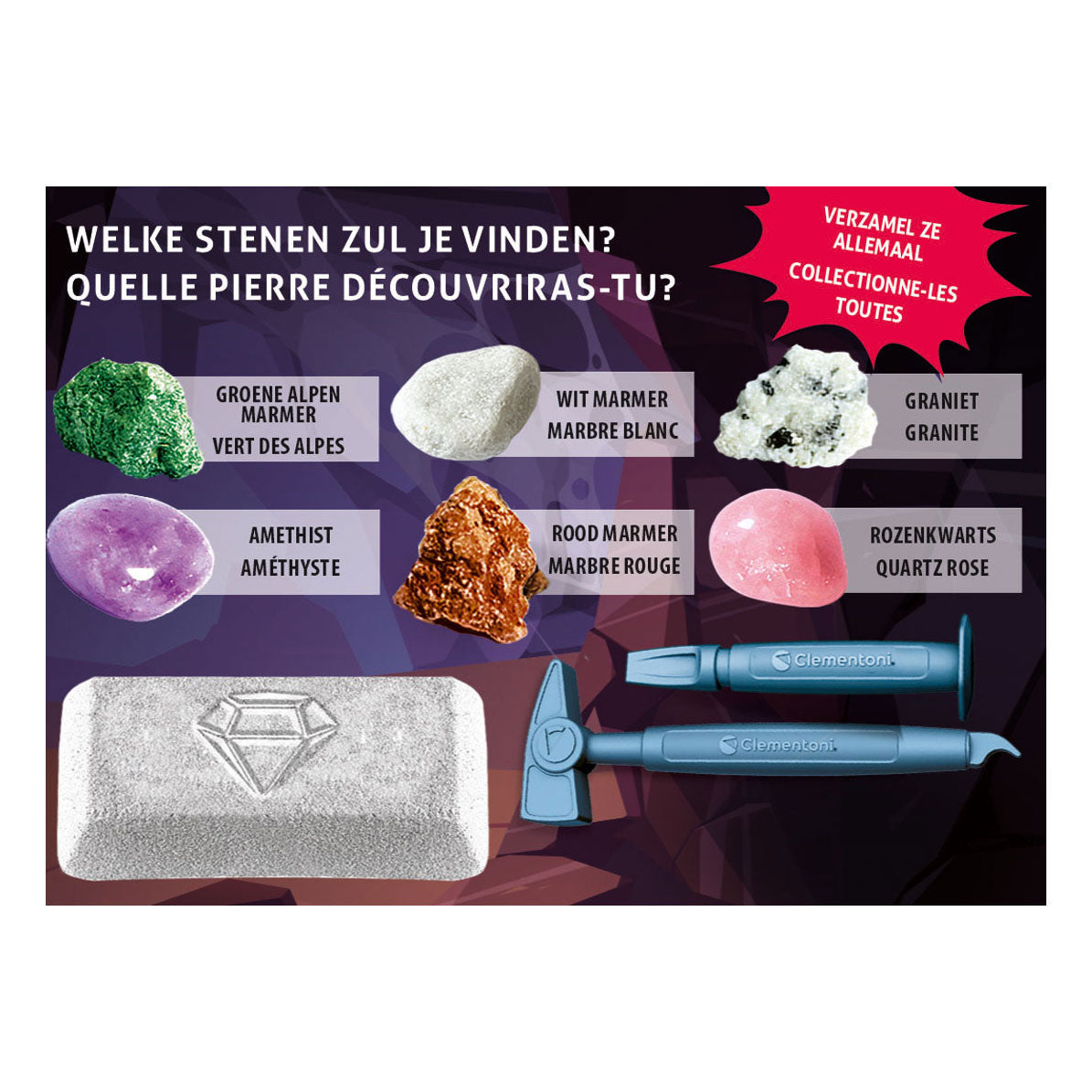 Clementoni Science and Game buscando piedras y minerales