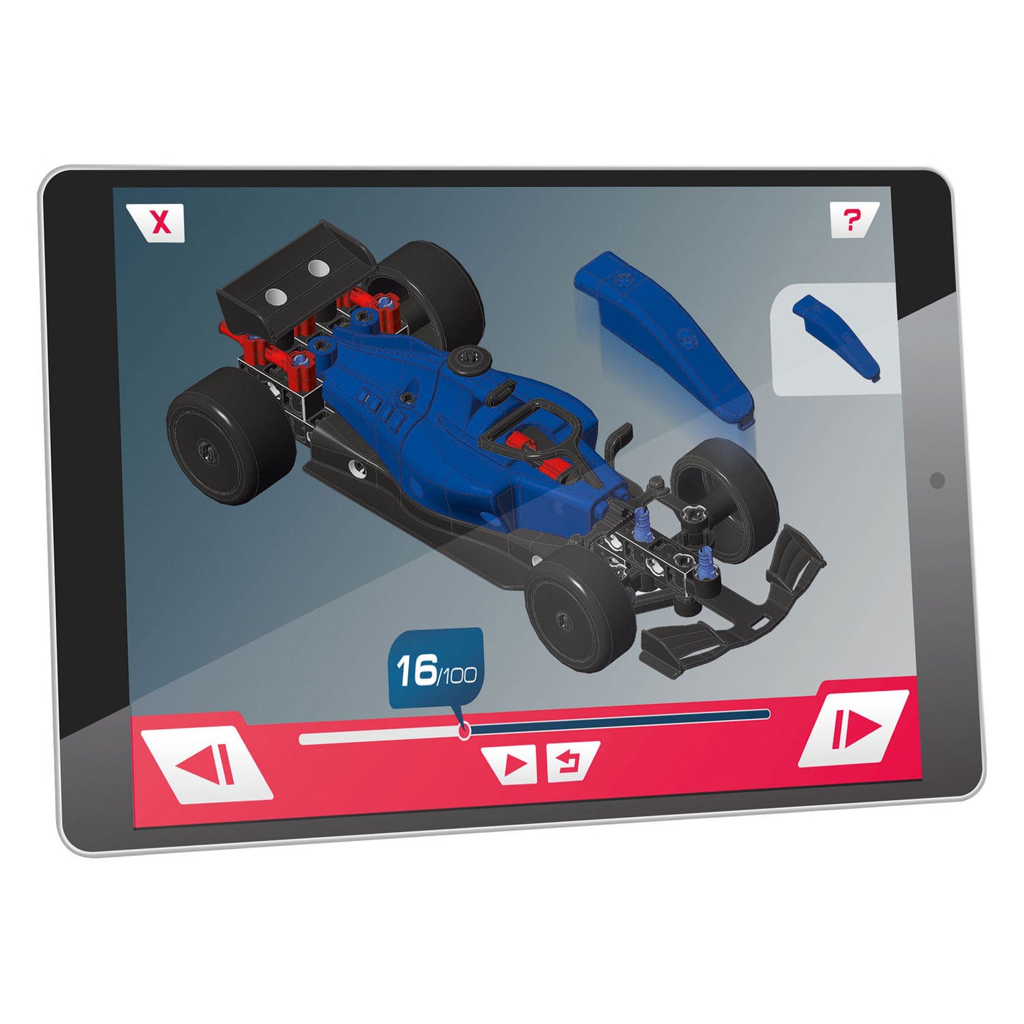 CLEMENTONI CIEDIO Y MECÁNICA DE JUEGO Racing Car o Go Kart 2In1 Building Set