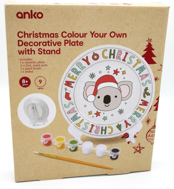 Playgo Christmas Plates Yourself Painting Buon Natale