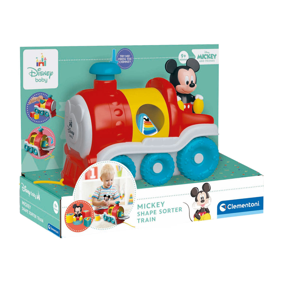 Clementoni Baby - Disney Form Stew Topolino treno, 5dlg.