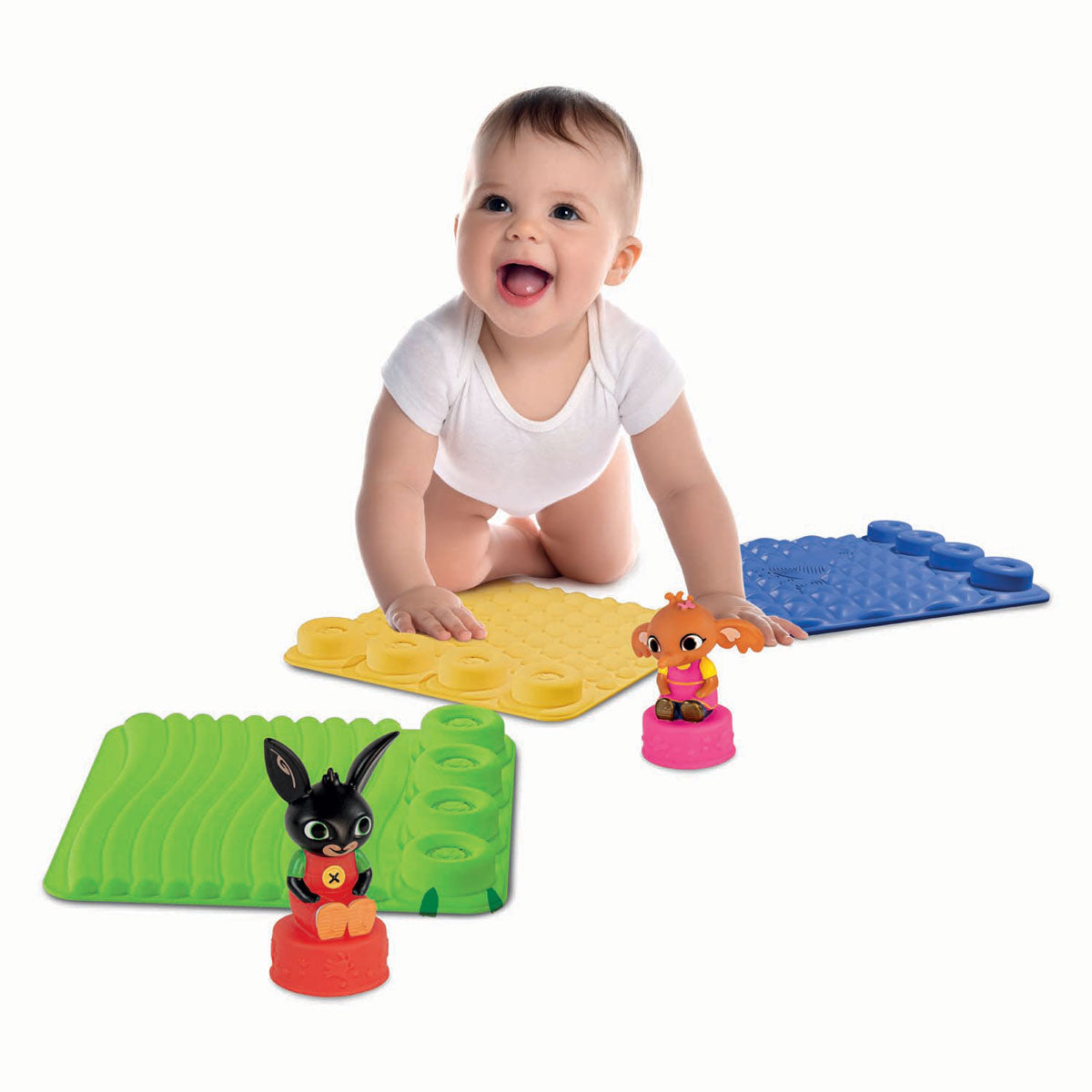 Clementoni Baby - Sensory Play Mat Bing con figure da gioco, 6dlg.