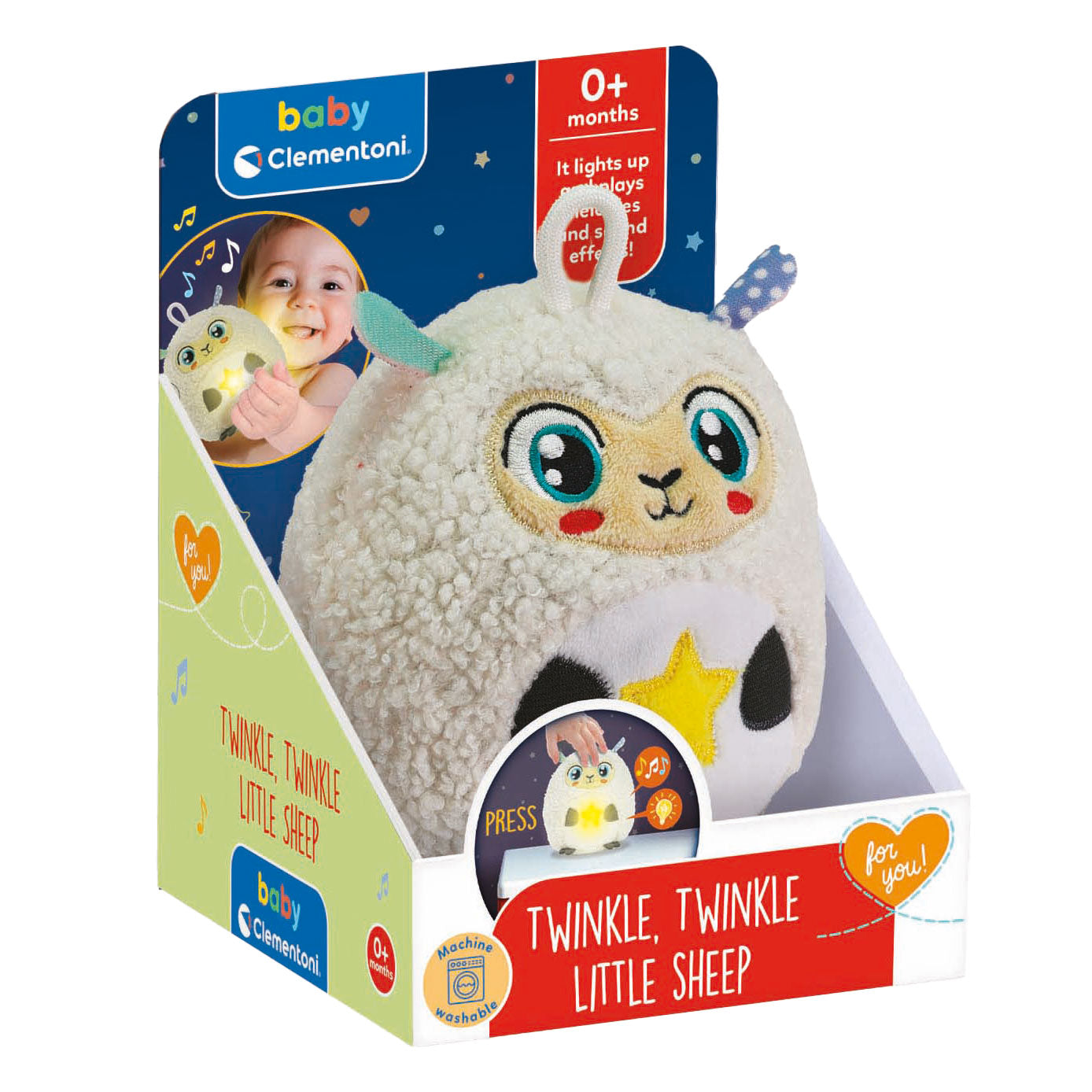 Clementoni Baby Twinkle Twinkle Kleine Schaap Cuddly Night Lamp