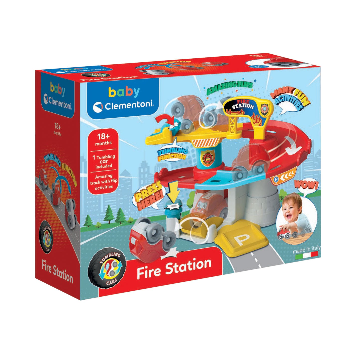 Clementoni Baby Brandweerkazerne con coche
