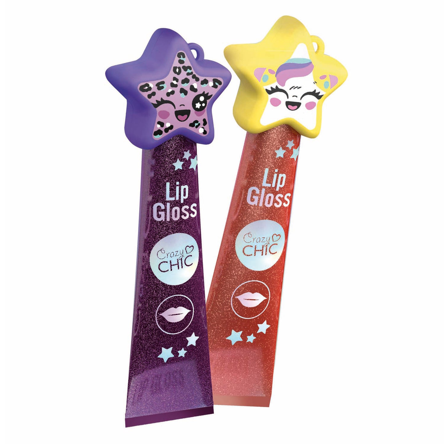 Clementoni Crazy Chic Lipgloss Star Purple Yellow