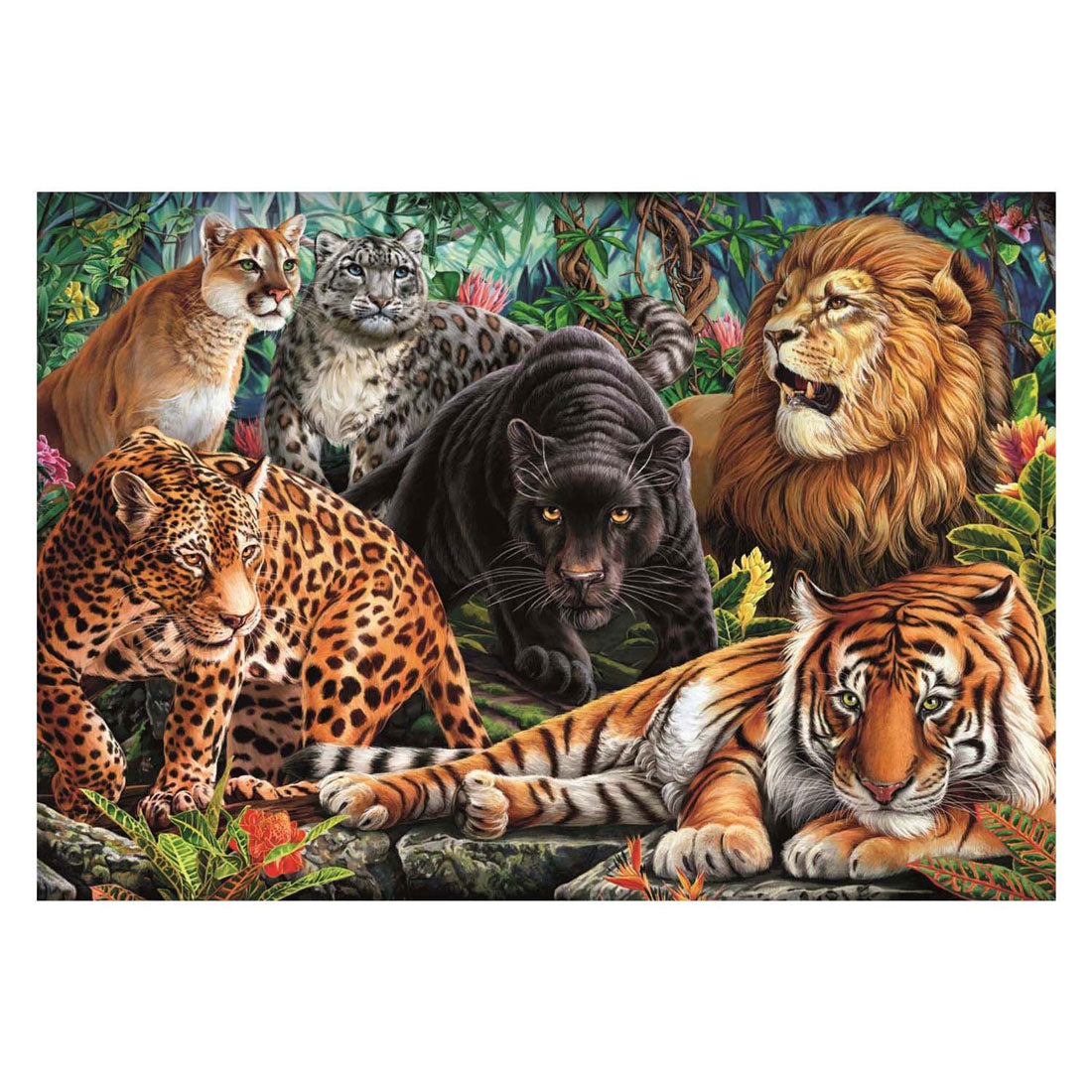 Clementoni Jigsaw Puzzle Wild Cats, 500º.