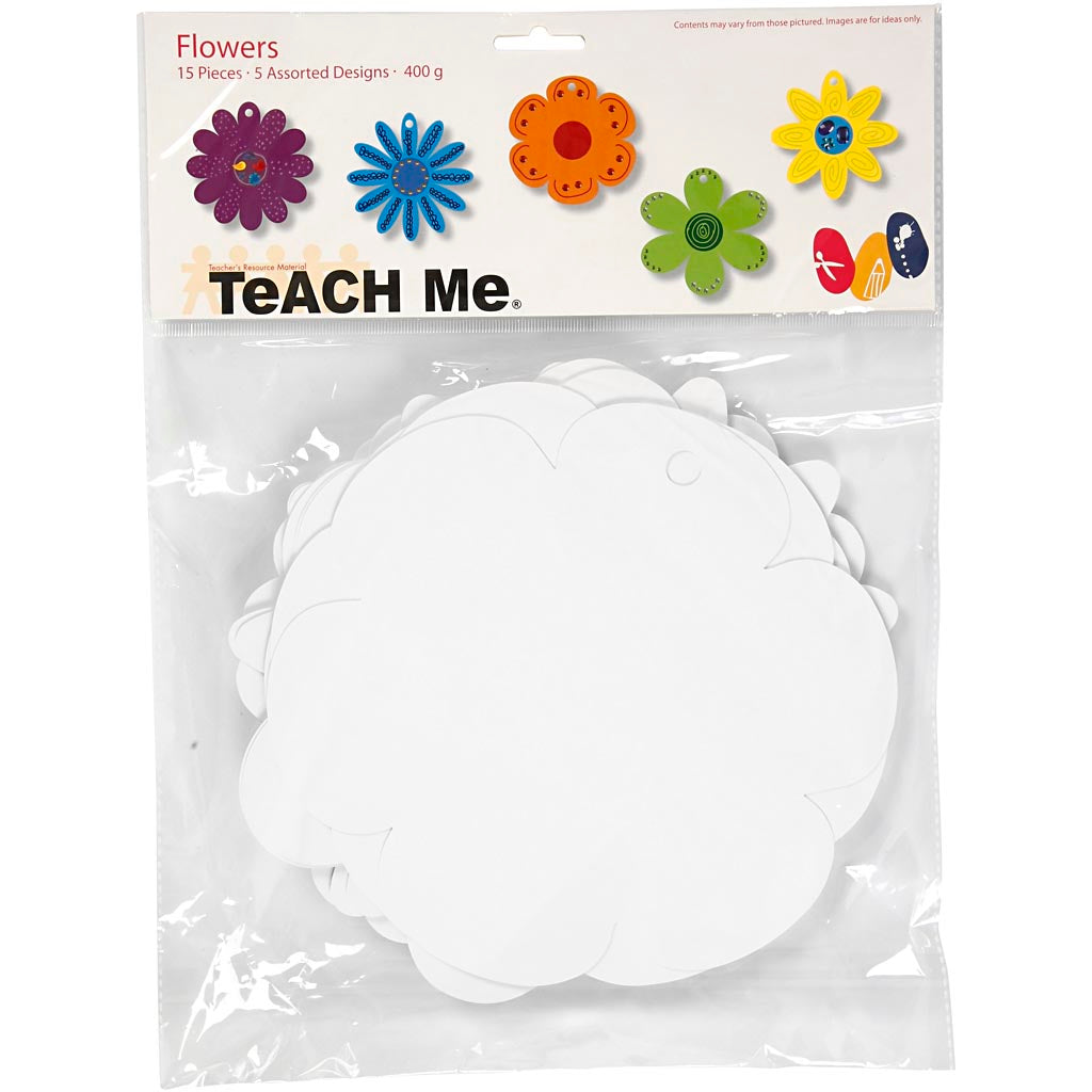 Flores de la empresa Creativ blanco, 5x 3pcs.