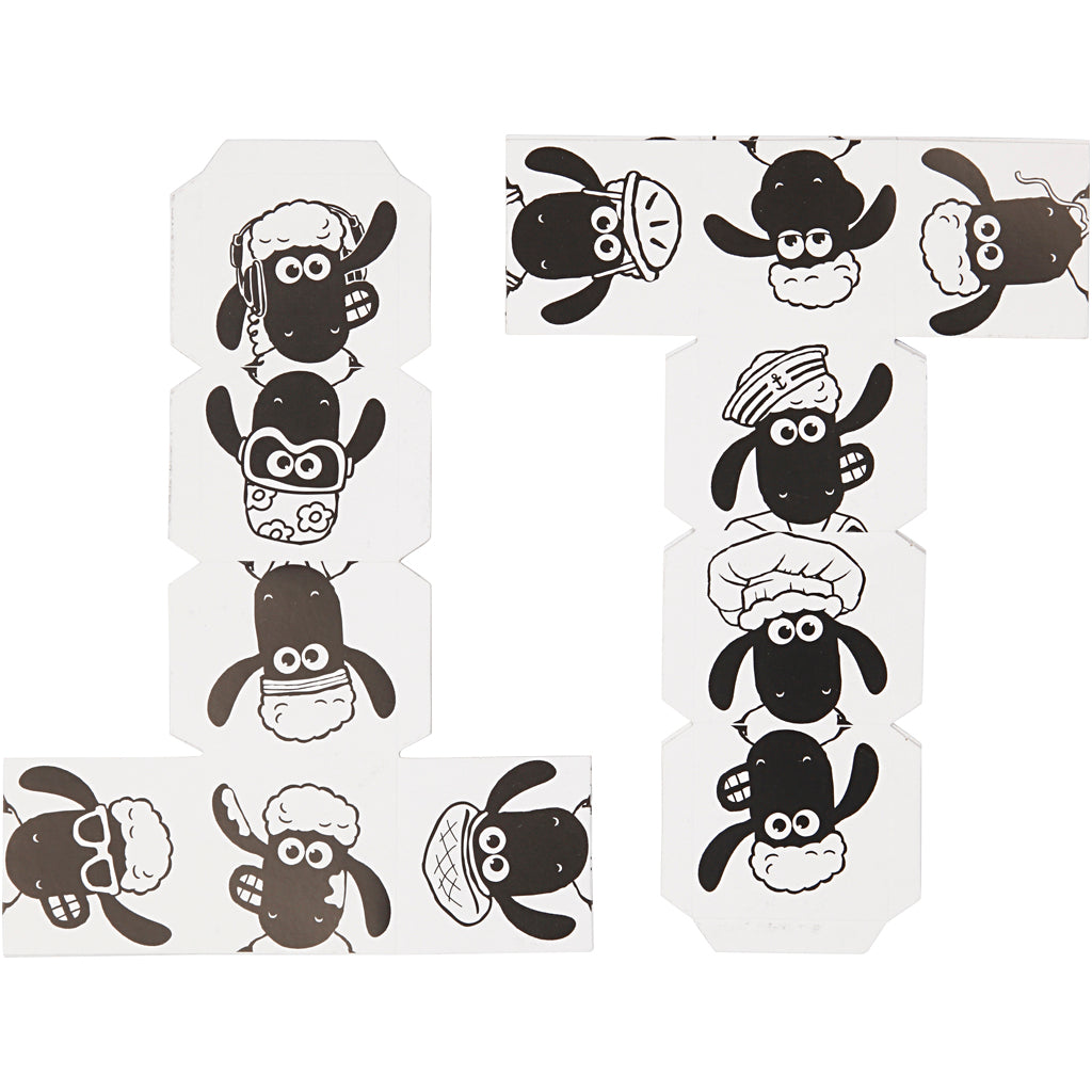 Bloques apilables la oveja Shaun, 2 piezas 1 caja