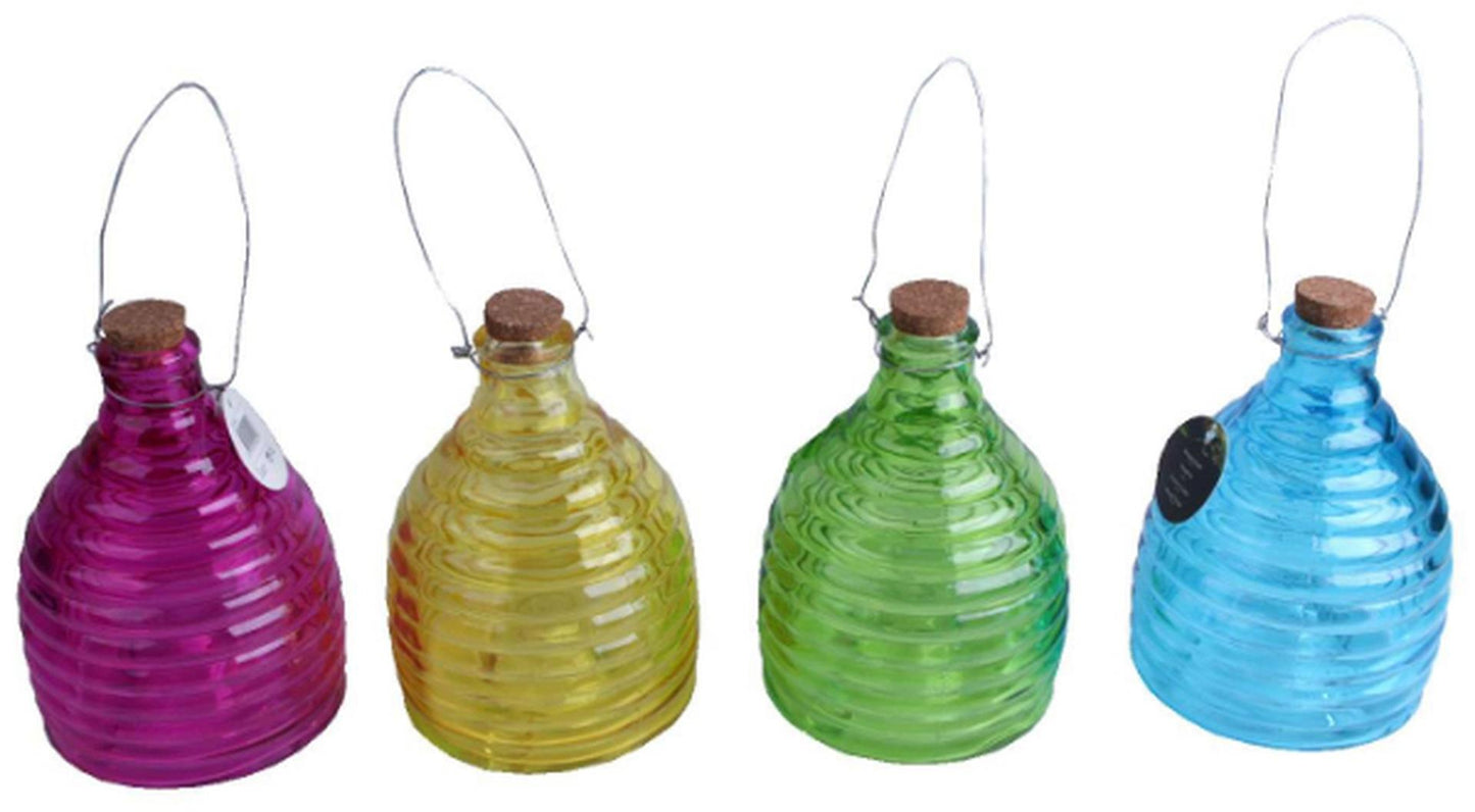 Cattura vespe in vetro rigato 21 cm