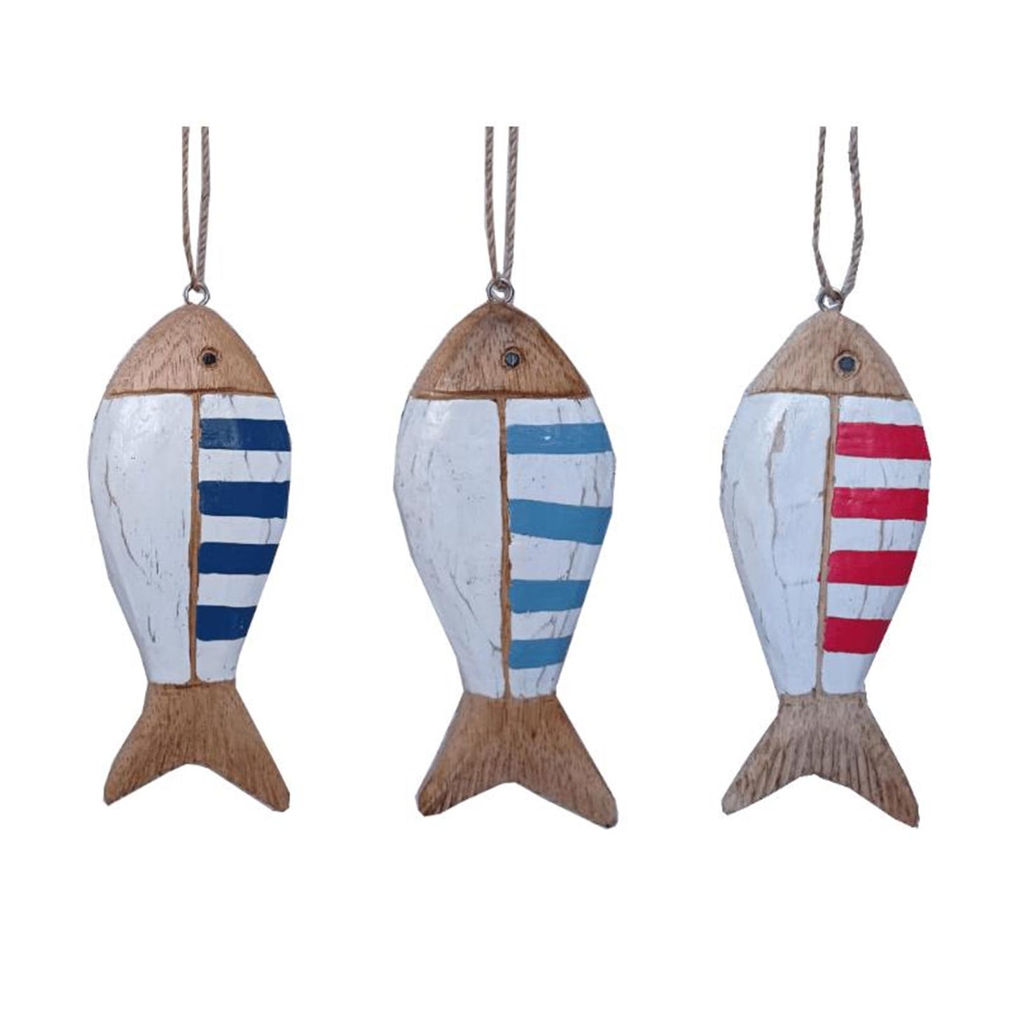 Cosydecor percha pez madera 16x6x2cm