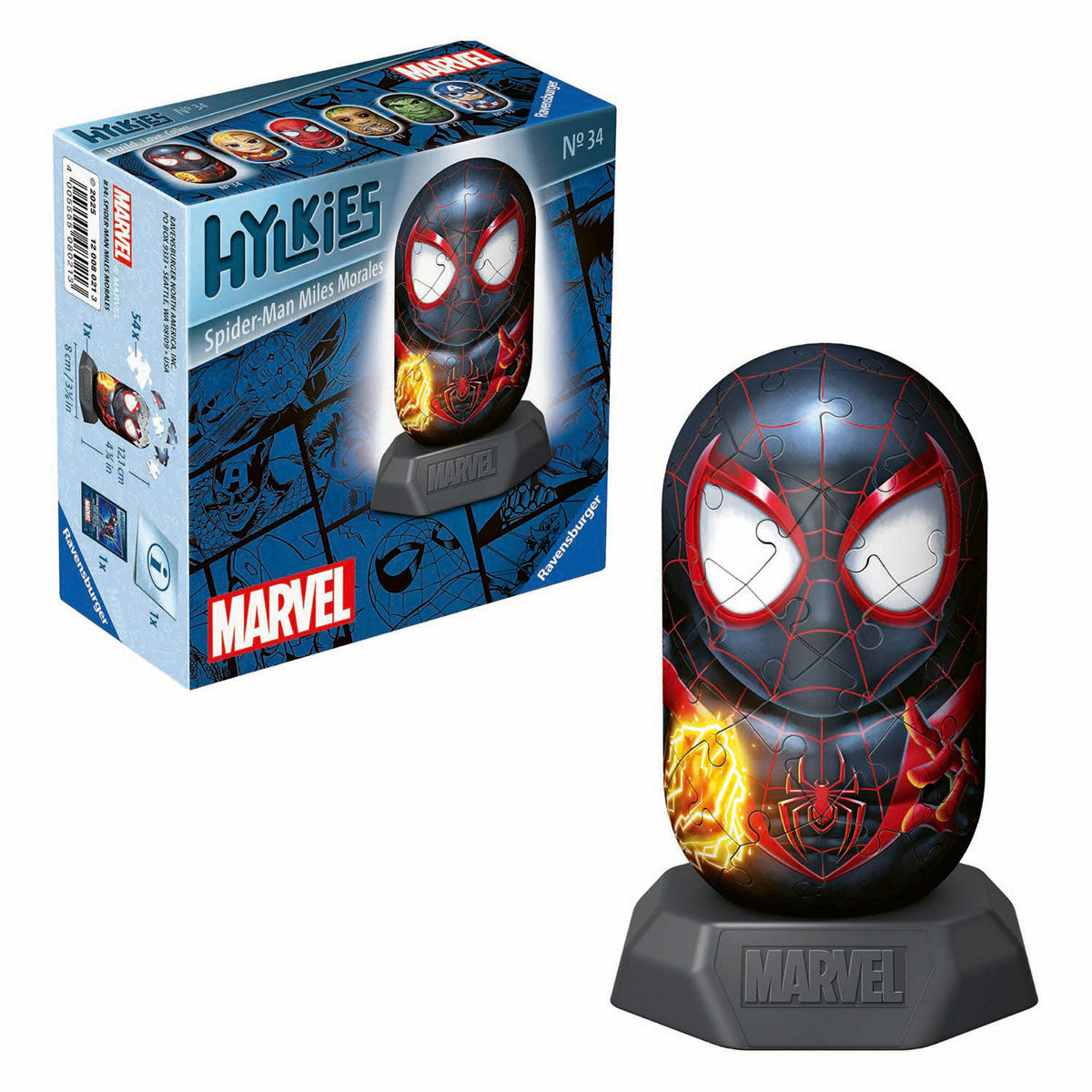 Puzzle 3D Ravensburger Hylkies Marvel Miles Morales - 54 pezzi.