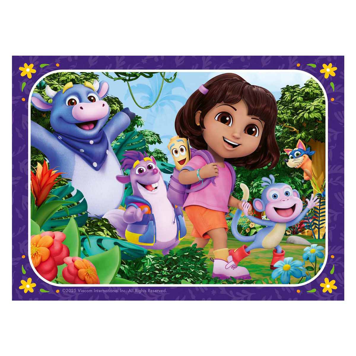 Puzzle Ravensburger Dora l'Esploratrice unisciti all'avventura! - 4 puzzle