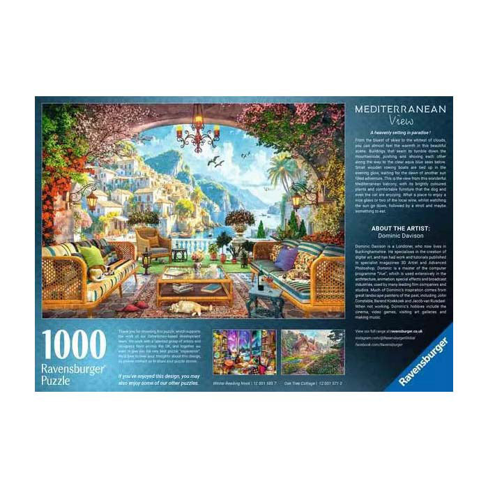 RAVENSBURGER PUZLE MEDITERRANE TERRAZZA VISUALIZZA 1000 pezzi