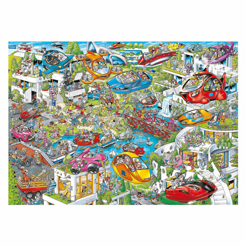 Ravensburger rompecabezas viaje en el tiempo 4 futuro - 1000 piezas.