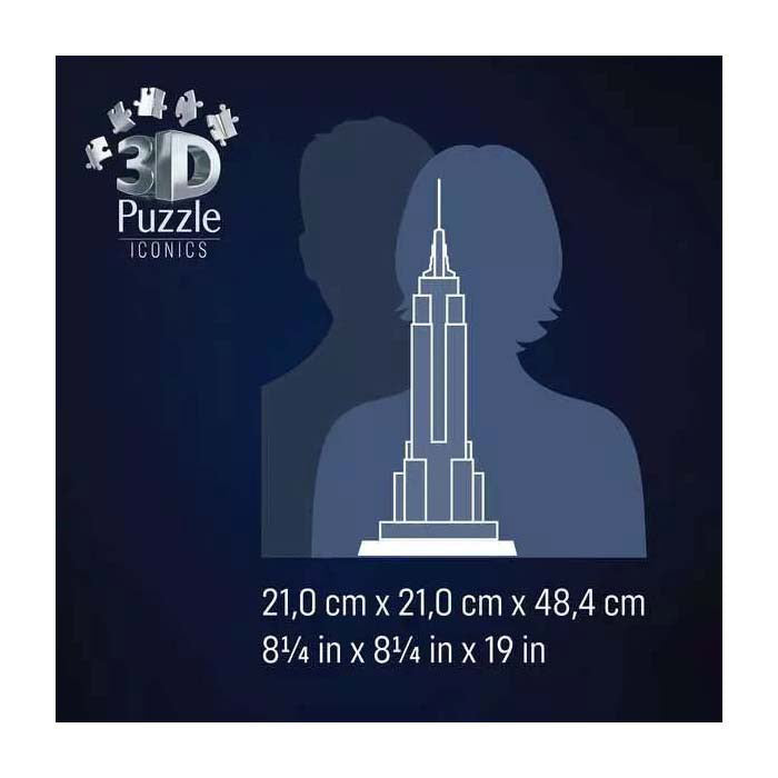 Ravensburger Puzzle 3D icónico Empire State Building - con luz - 241st.