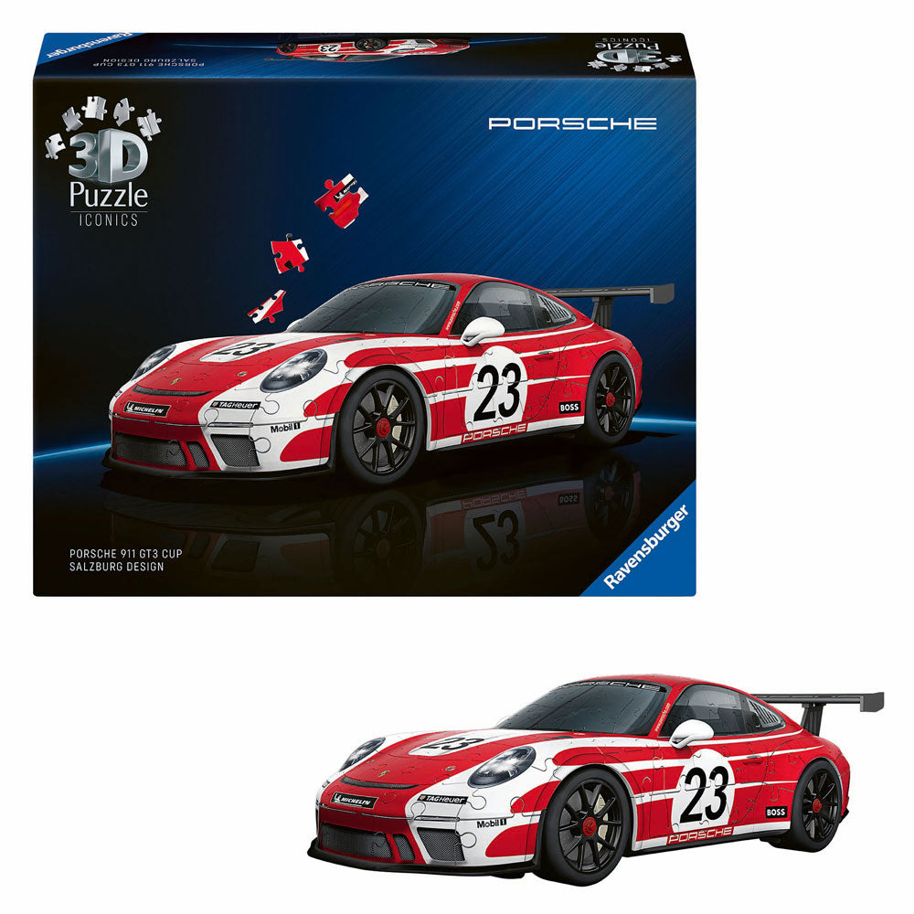 Ravensburger Puzzle 3D iconici Porsche 911 edizione Salisburgo - 154 pezzi.