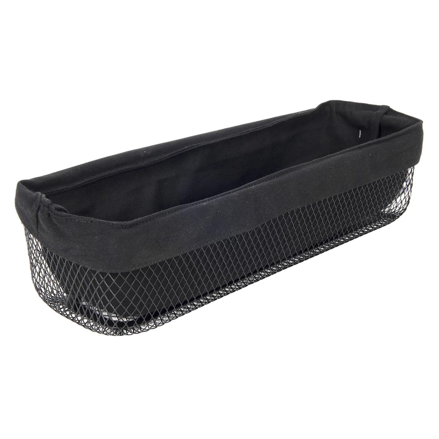 Metal de cesta de pan 40x13x9cm Matt Black