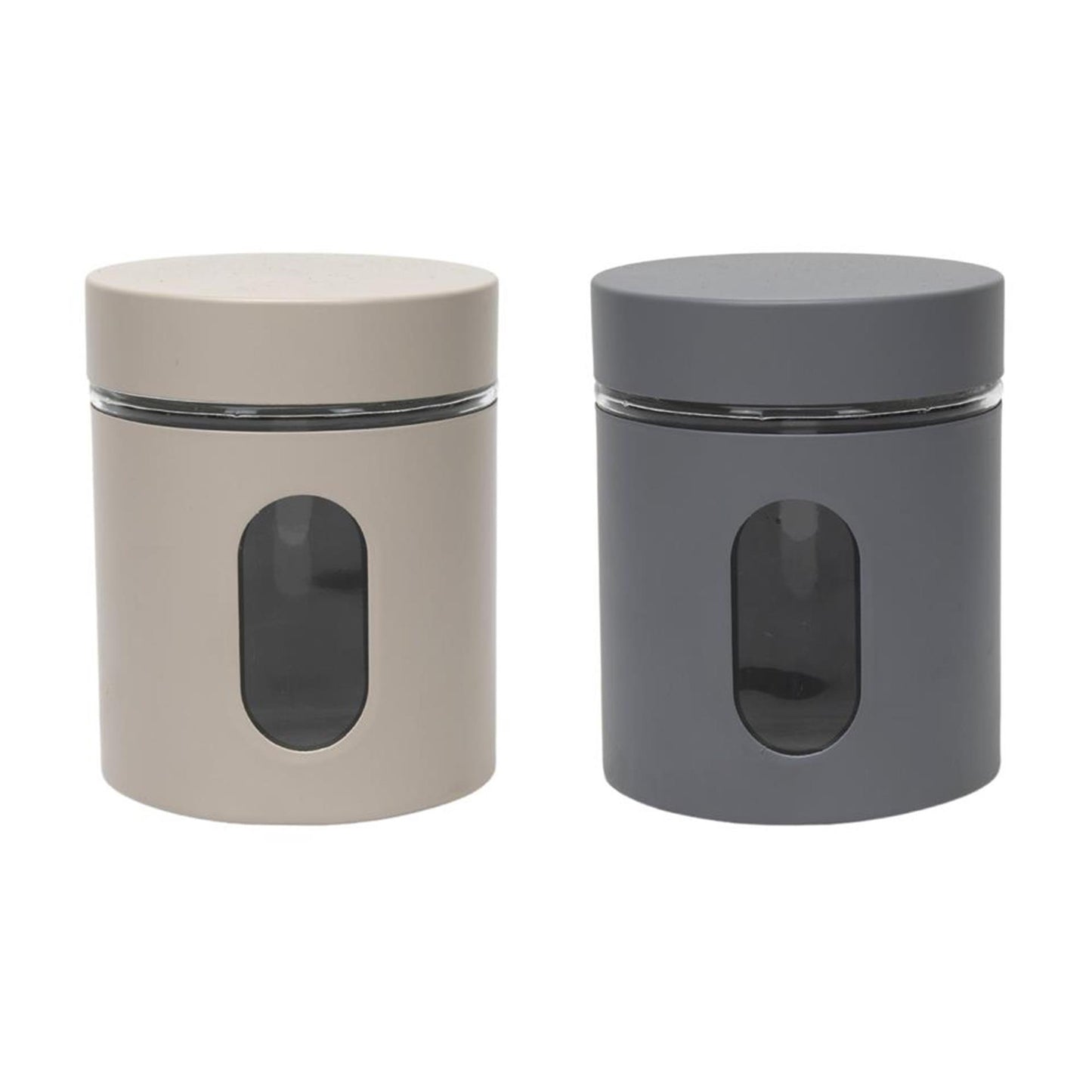 Tarro para utensilios de cocina arena o gris mate 0,6l