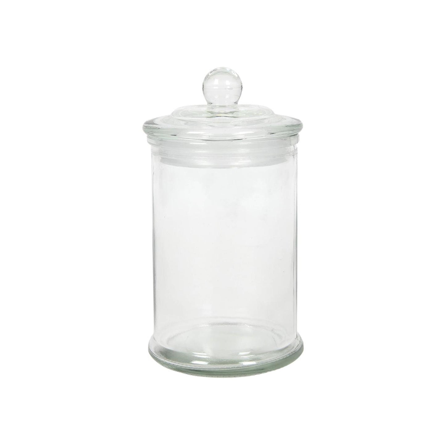 Voorraadpot glas knop ã˜8x14,5cm