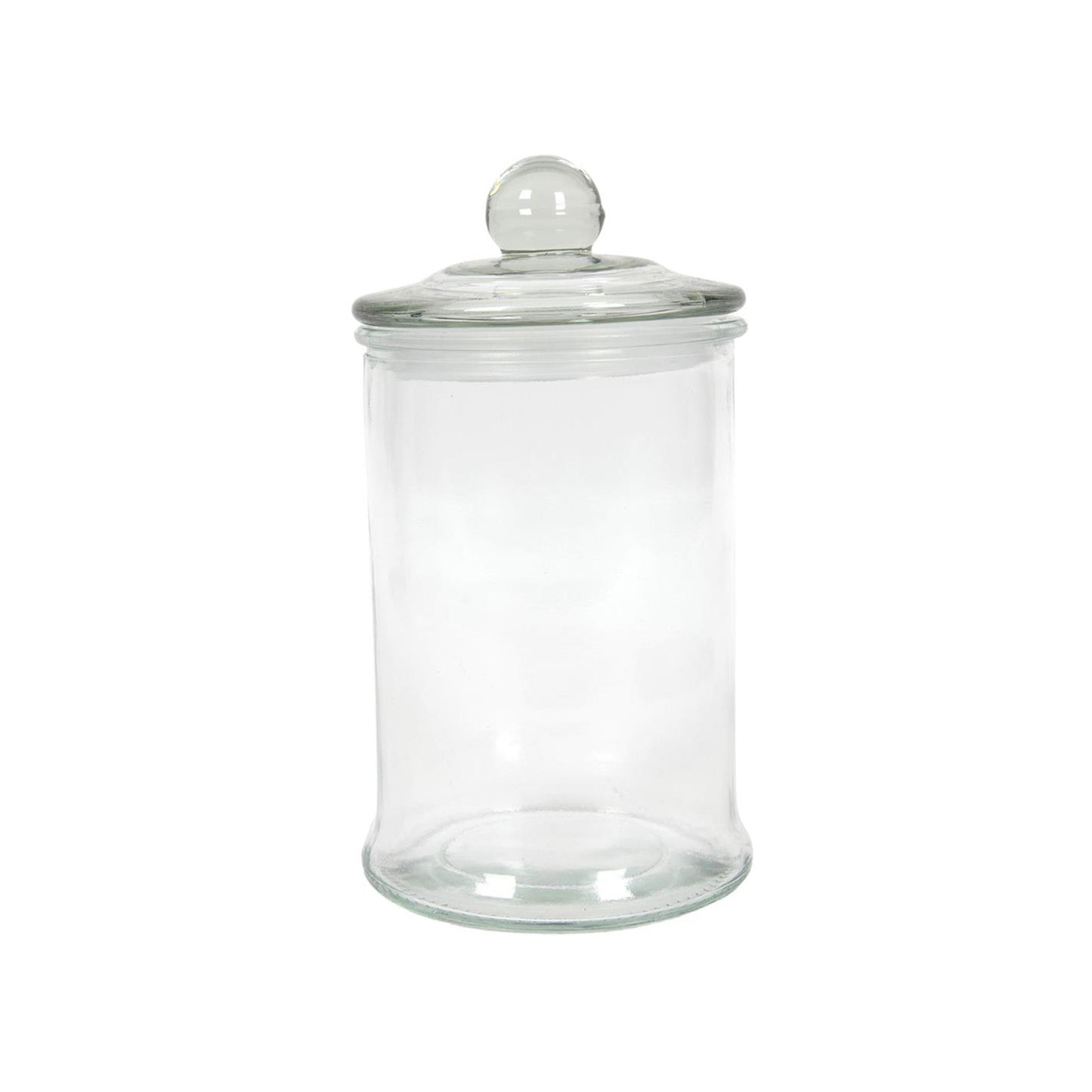 Tarro de cristal con pomo ø10x18,5cm