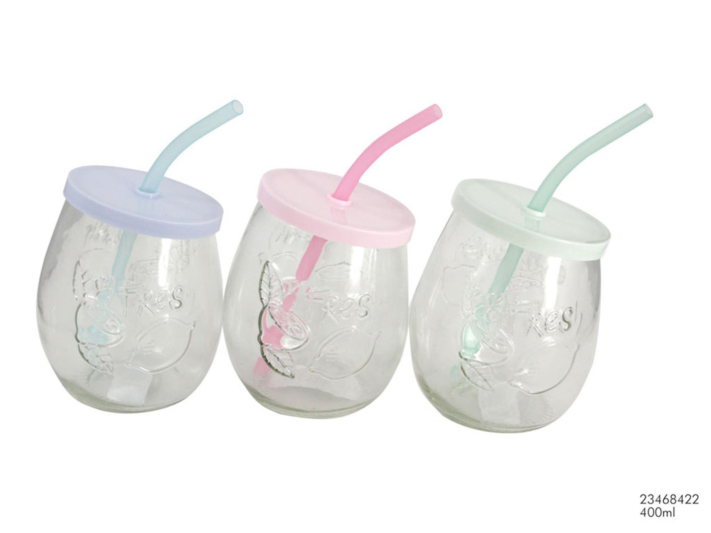 Tazza ovale 400ml con cannuccia