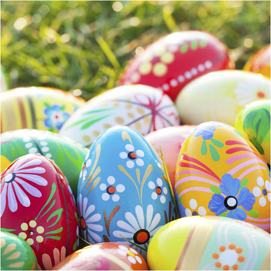 Servilletas Creativ Company, huevos de Pascua, tamaño 33x33 cm, 20 piezas 1 caja