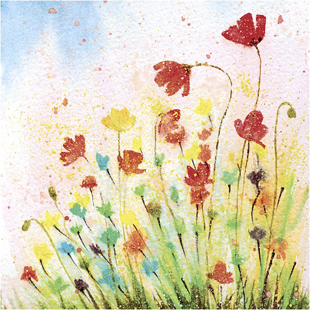 Servilletas Creativ Company, amapola, medidas 33x33 cm, 20 piezas 1 caja