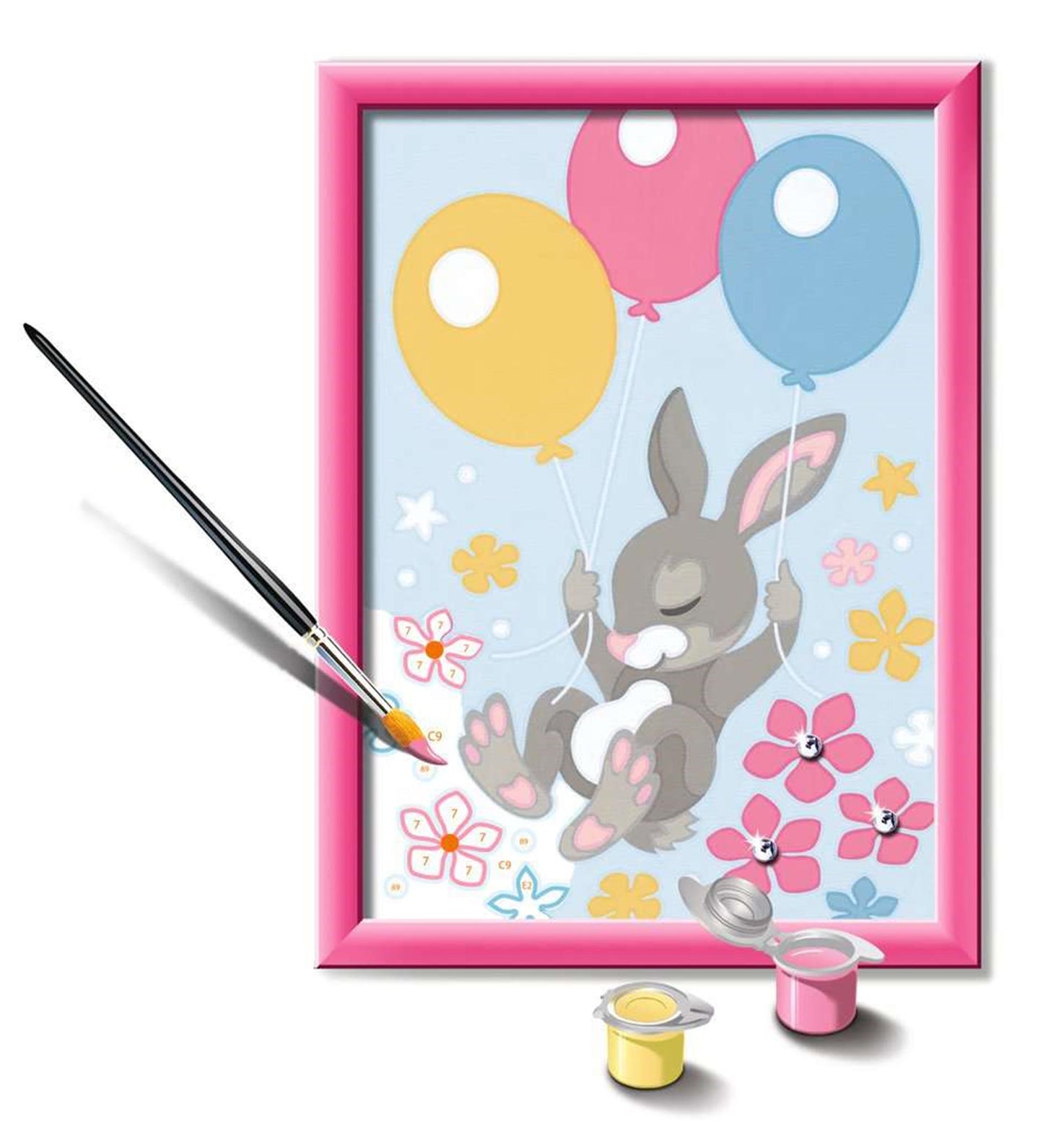 Pintura de Ravensburger por número - Conejo con brillo