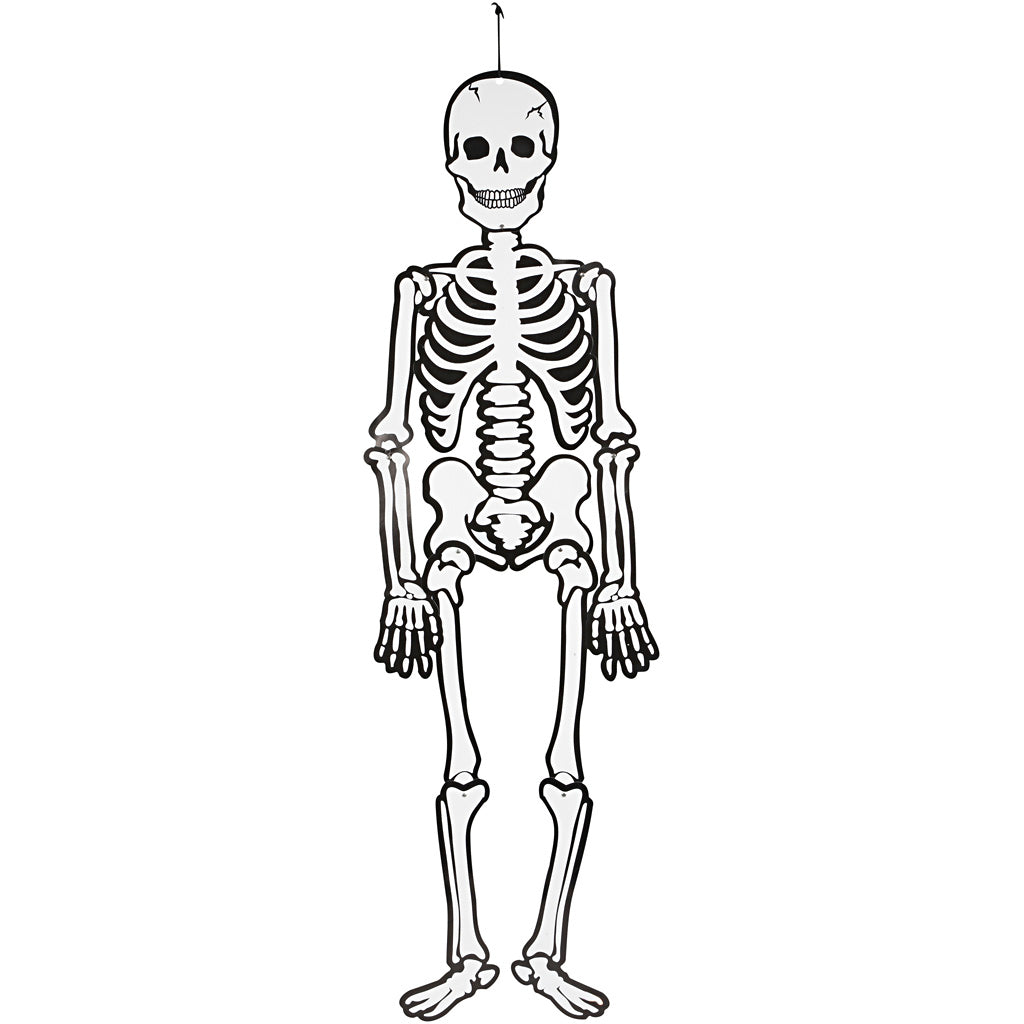 Scheletro aziendale Creativ, h: 120 cm, 300 g, bianco, 1 pezzo