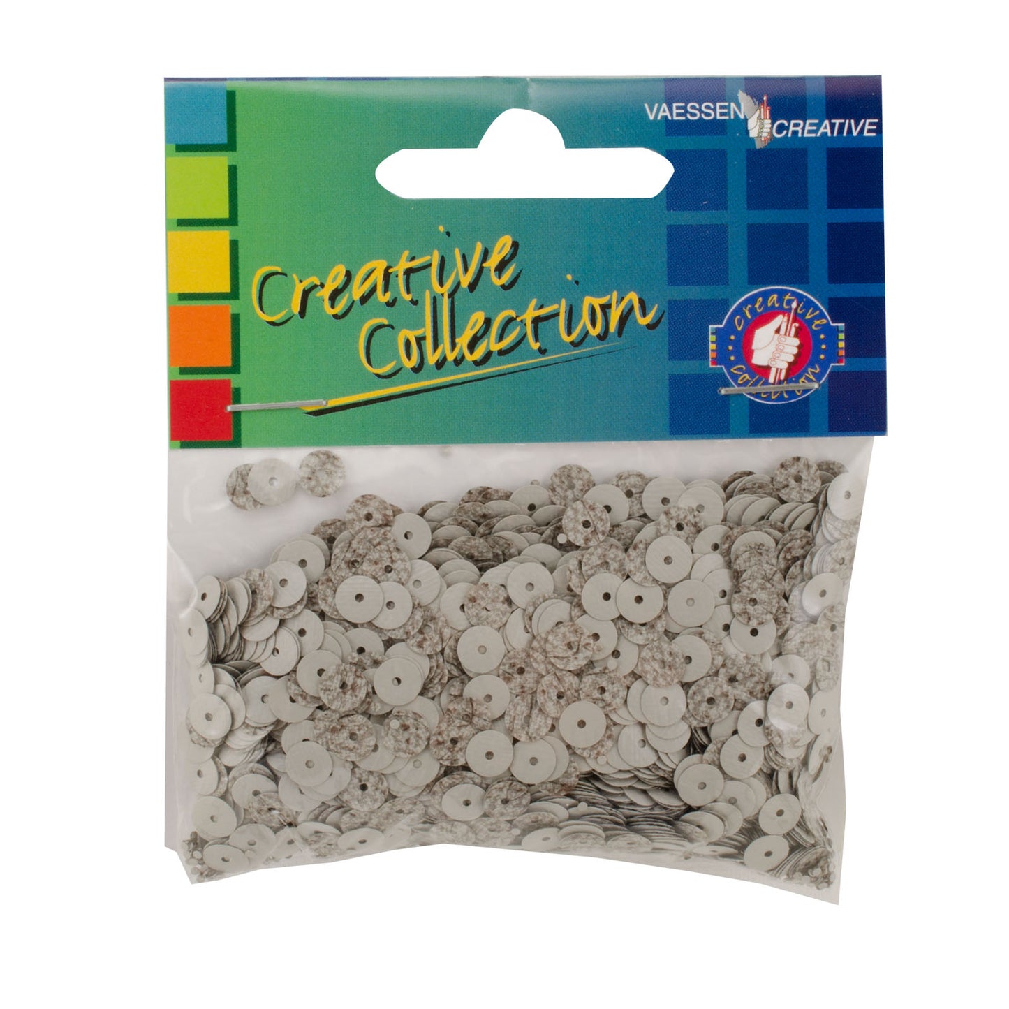 Vaessen creative • paillettes eco 6mm 20g grigio medio