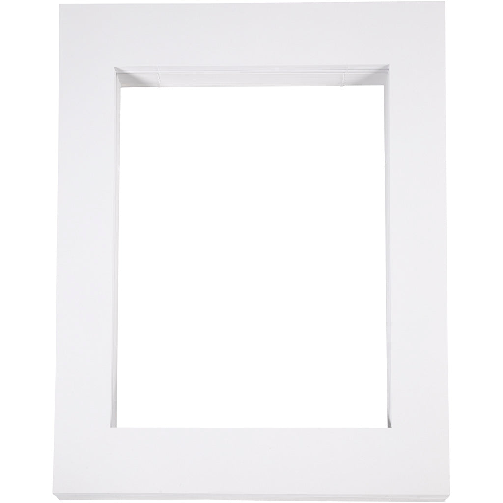 Marcos paspartú Creativ company, A3, tamaño 40x50 cm, 500 gr, blanco, 100 piezas 1 caja