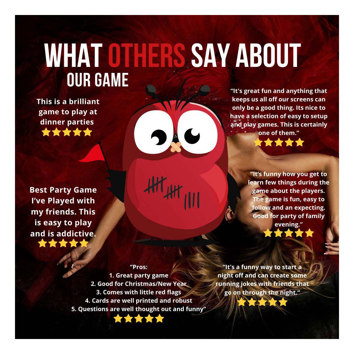 Patate fritte alza il gioco della festa in edizione originale della bandiera rossa (inglese)