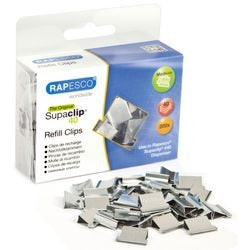 Morsetto cp20040s rapesco argento conf.200
