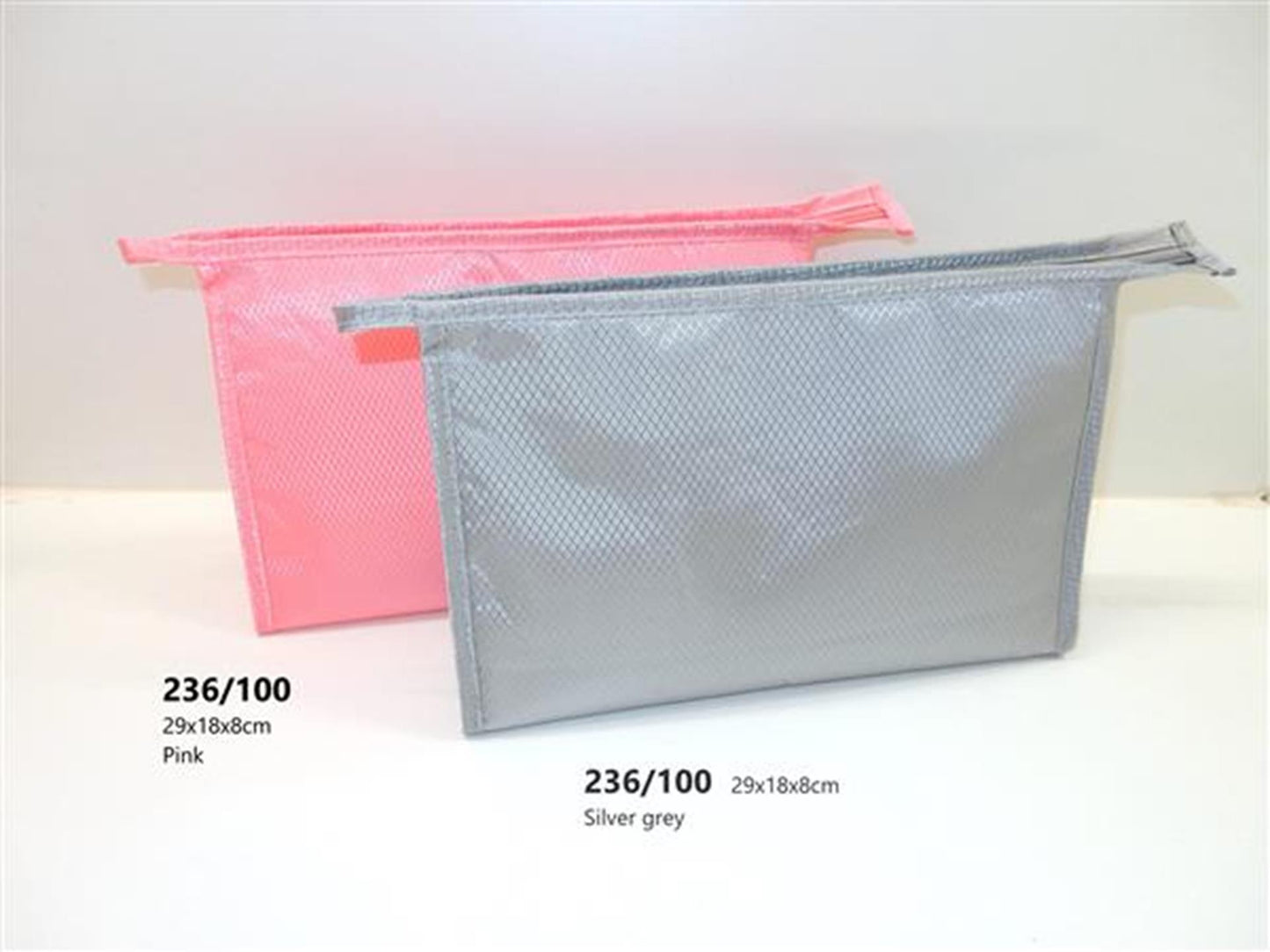 Beauty case rosa o argento 29x19x8 cm