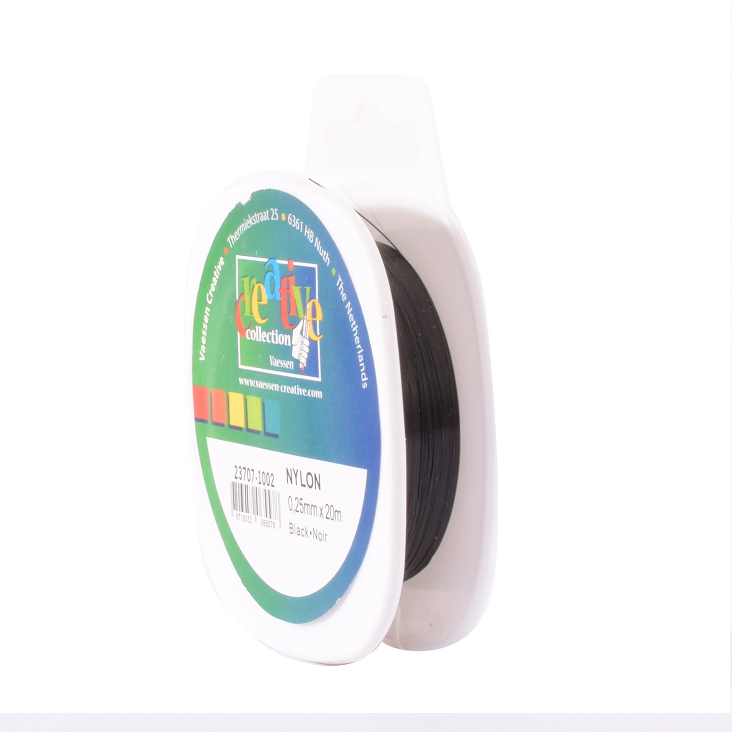 Vaessen creative • hilo de nailon 0,25 mm x 20 m negro