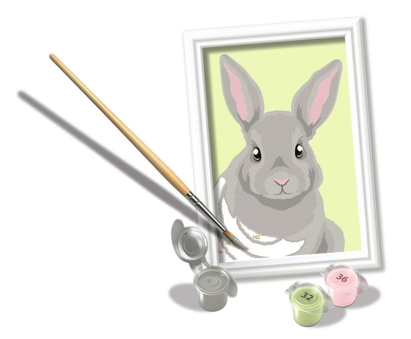 Ravensburger Pintura Ciora en número Grey Rabbit