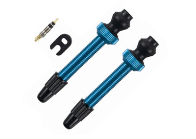 Barbieri tubeless valve aluminium sv 45mm blue 2 pieces