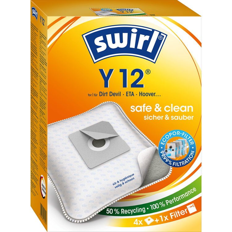 Vortice? 1069534 - sacchetto per aspirapolvere swirl y12 4 mp + | 3 pezzi