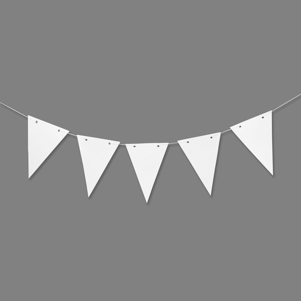 Bandiere aziendali Creativ, h: 20 cm, l: 14,5 cm, 300 g, bianco, 10 pezzi 1 scatola