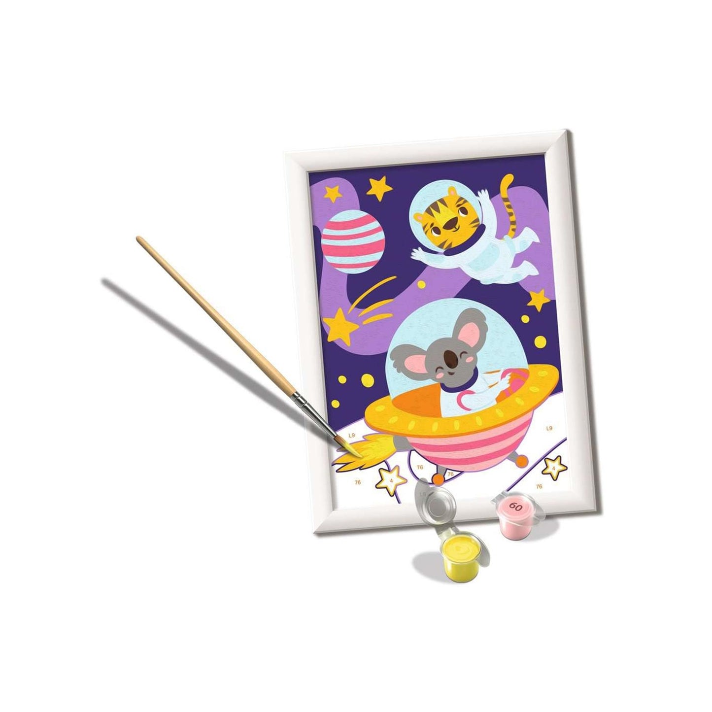 Ravensburger Pintura de Criote en número - Animales en el espacio