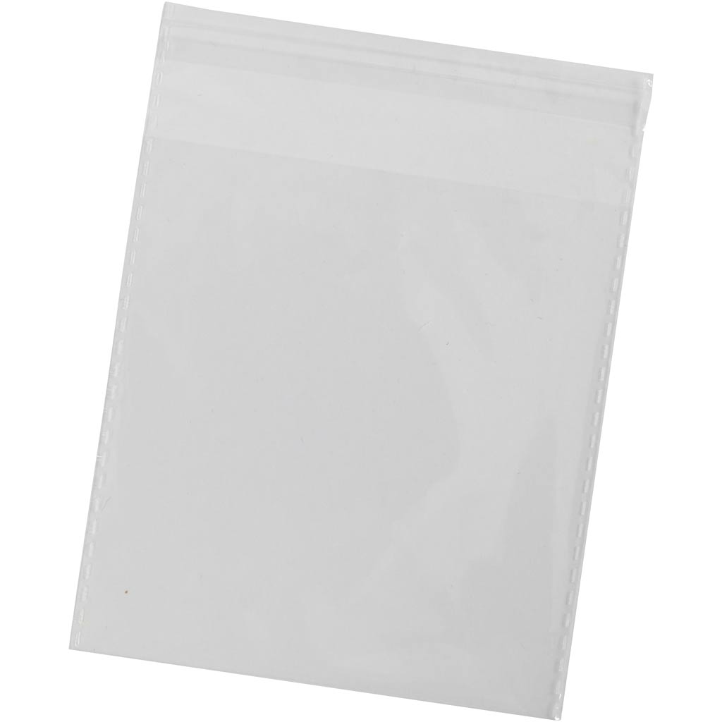 Sacchetti di cellophane dell'azienda Creativ, h: 11,3 cm, l: 11 cm, spessore 25 my, 200 pezzi 1 scatola