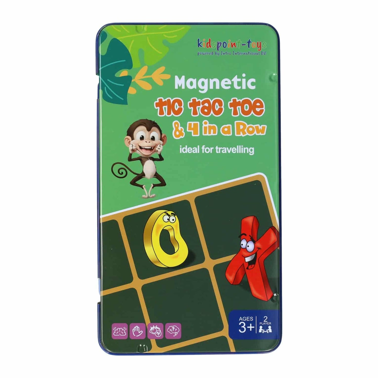 Introducción al juego de viaje magnético en un tic, tac, toe 4 seguidos