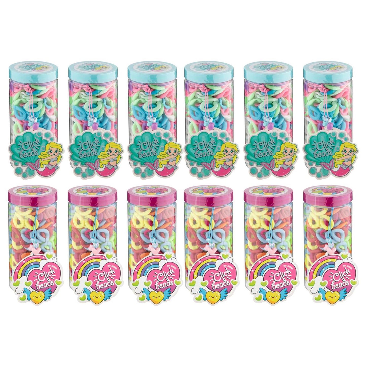 Perlas Moxy en tarro clickbeads