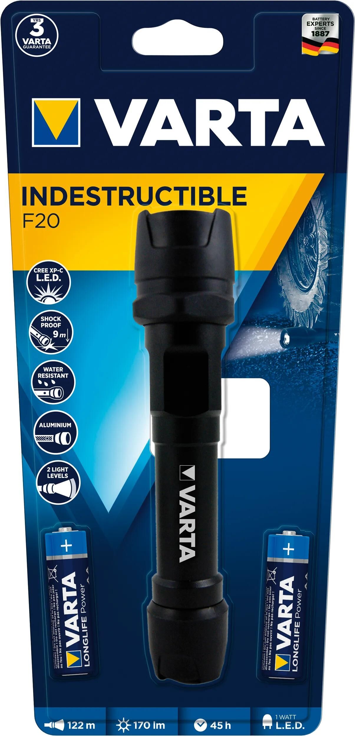 Varta lámpara indstructible F20
