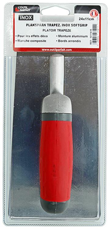 L?outil parfait 1011615 - plakspaan trapez. inox softgrip 24x11cm | 4 stuks