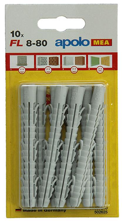 Celo 1015387 - 10 lange nylon pluggen fl 502625 8 mm | 5 stuks