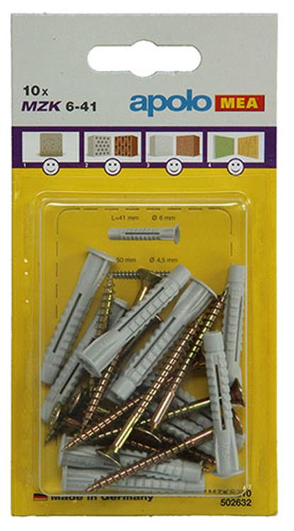 Celo 1015438 - 10 tappi universali mzk + sps 502632 6x41mm | 5 pezzi