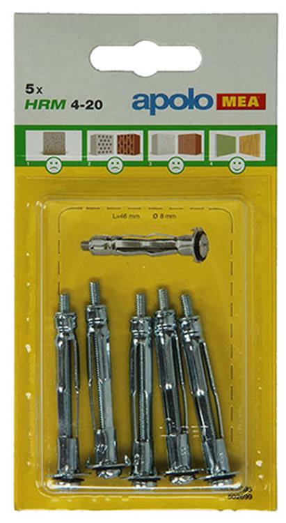 Celo 1003286 - 5 metale gipsplaatpluggen hrm 502699 8mm 4x20mm | 5 stuks