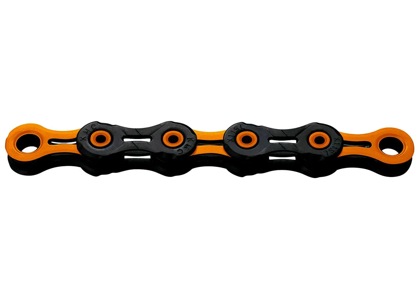 KMC DLC Bicycle Chain 11-velocità 118 Schakels Oranjezwart