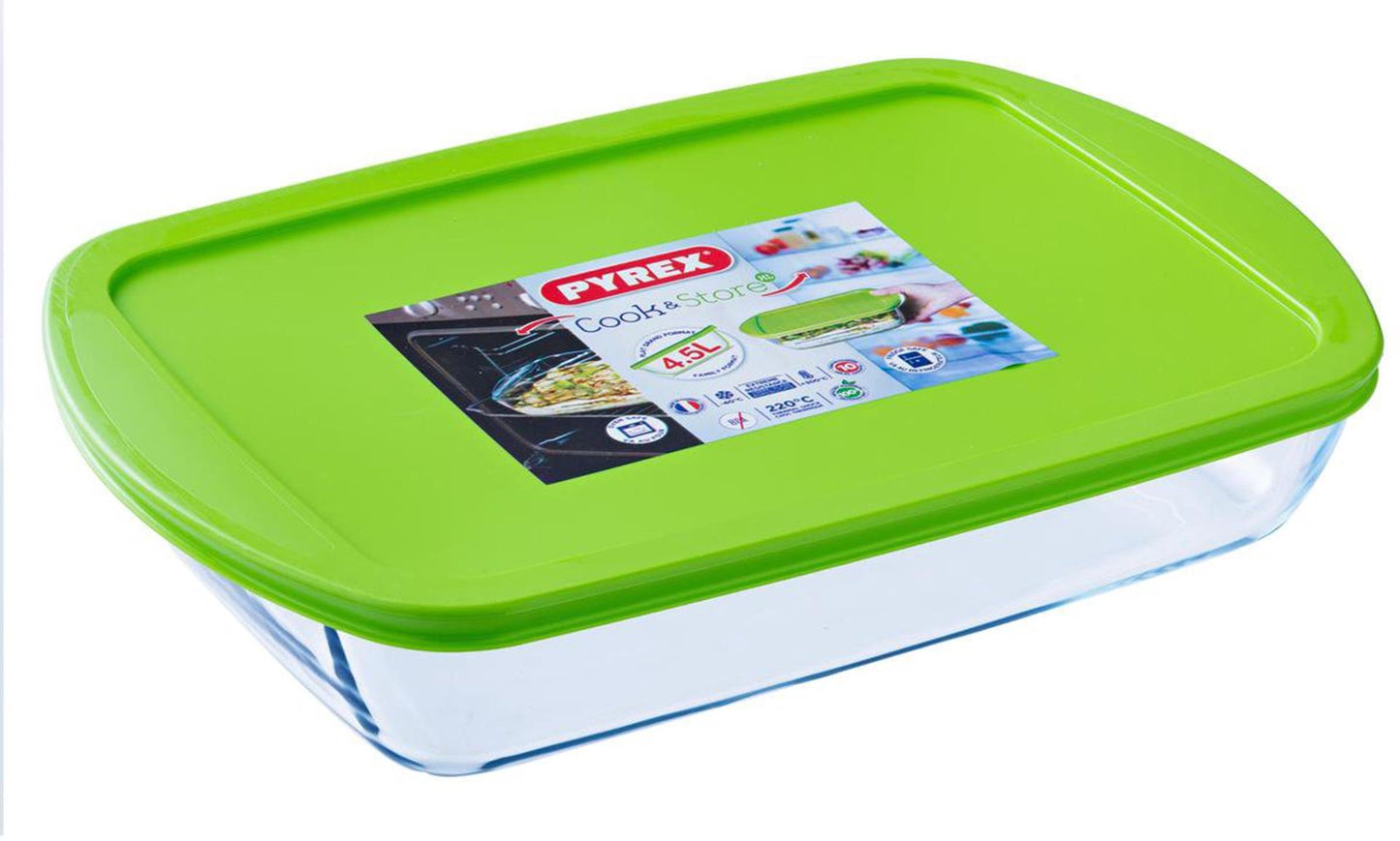 Plato de almacenamiento Pyrex 400ml 17x10x5c